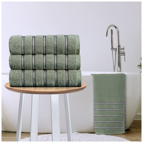 3pk striped towels 100 - 3pk,