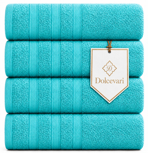 Large jumbo bath towels - 4x,