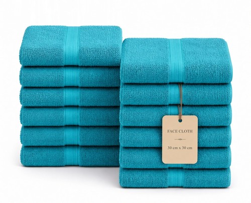 12x face cloths 100 - cloths, egyptian