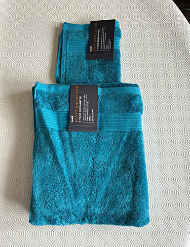 Dunelm egyptian cotton teal - dunelm,