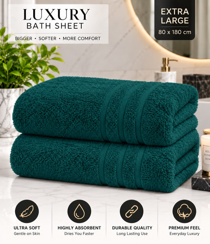 Large jumbo bath sheets - large,