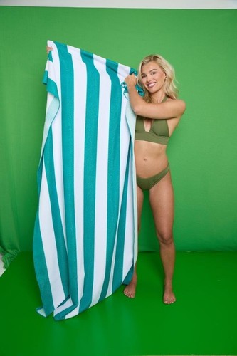 Cabana striped beach towels - cabana,