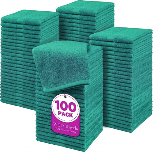 100x face cloths towels 100 - face, 100%